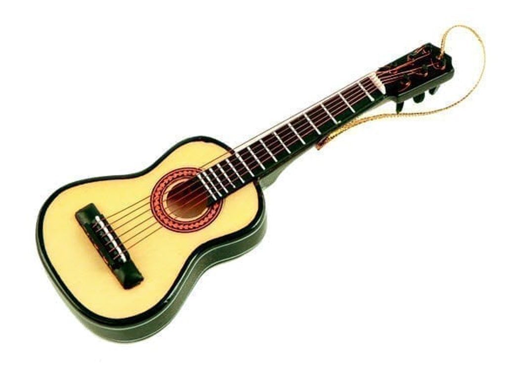 Donau lichtgewicht Geschikt Kerstversiering gitaar met stalen snaren – Phoenix Music Gifts